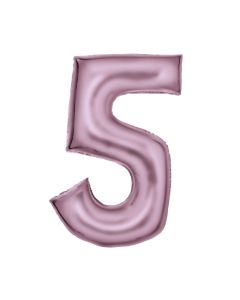 Zahlenballon_5_pastellpink