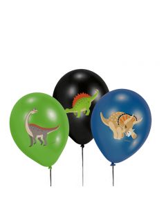 Latexballons mit Dinosaurier Motiv