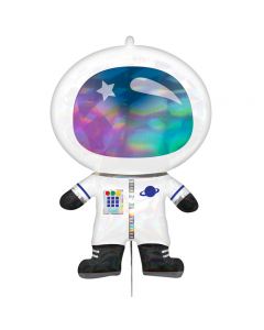 XL Ballon Astronaut mit holographischem Effekt