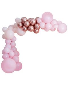 Ballon Girlande - Pink and Rose Gold