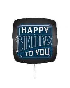 Standard Happy Birthday Man Folienballon S40 verpackt