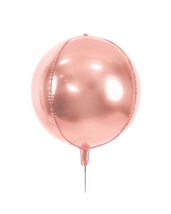 Kugelförmiger Ballon in rosé-gold