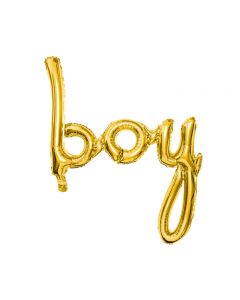 Folienballon 'Boy' in gold