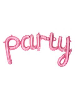 Folienballon 'Party' in rosa