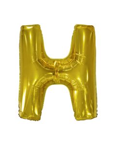 Folienballon Großer Buchstabe H in Gold