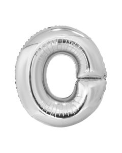 Folienballon Großer Buchstabe O in Silber