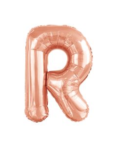 Folienballon Großer Buchstabe R in Rosé Gold