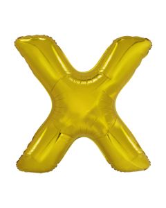 Folienballon Großer Buchstabe X in Gold