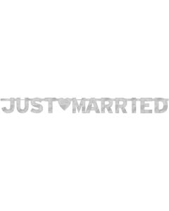 Partykette 'Just Married' in silber