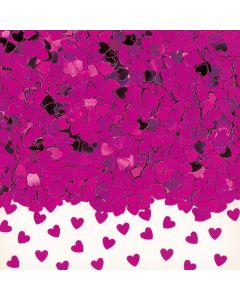 Konfetti Sparkle Hearts pink Folie 14 g