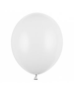 Ballons Strong 30cm, Pastel Pure White, 10 Stk