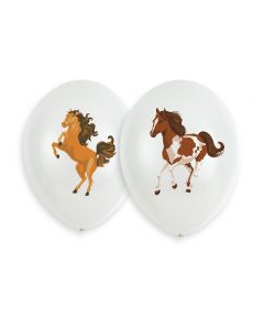 6 Latexballons mit Pferde Motiv