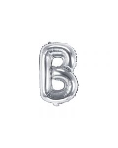 Folienballon Buchstabe ''B'', 35cm, silber