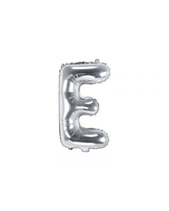 Folienballon Kleiner Buchstabe E in Silber
