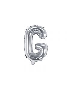 Folienballon Kleiner Buchstabe G in Silber