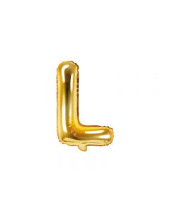 Folienballon Kleiner Buchstabe L in Gold