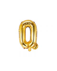Folienballon Kleiner Buchstabe Q in Gold
