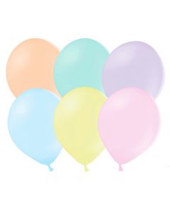 Luftballons pastell bunt (10 Stk.)