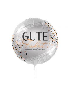 Folienballon - Gute Fahrt Glitter