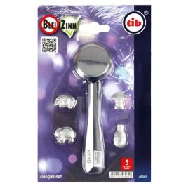 Zinngieß-Set Für Silvester – Mit Löffeln, Figuren & Orakelheft, Für Bis Zu 5 Personen