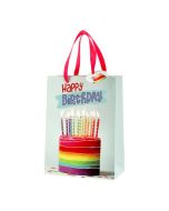 Geschenktüte Happy Birthday Torte 23 cm