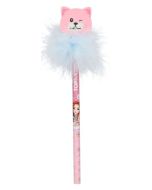 TOPModel Bleistift mit Radier-Topper CAT LOVE, rosa