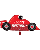Folienballon - Happy Birthday Rennauto 109 x 43 cm