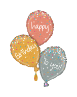 Folienballon - Happy Birthday Ballon Bouquet 62 x 81 cm