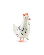 Folienballon laufendes Tier Henne, 45 cm x 42 cm