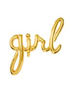 Folienballon 'Girl' in gold