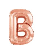 Folienballon Großer Buchstabe B in Rosé Gold