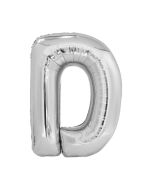 Folienballon Großer Buchstabe D in Silber