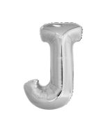 Folienballon Großer Buchstabe J in Silber