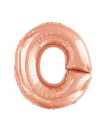Folienballon Großer Buchstabe O in Rosé Gold