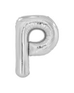 Folienballon Großer Buchstabe P in Silber