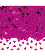 Konfetti Sparkle Hearts pink Folie 14 g