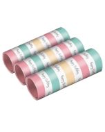 Luftschlangen "Happy Birthday" Pastell aus Papier