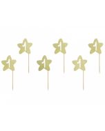 Cupcake Topper 1.Geburtstag in gold