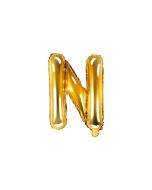 Folienballon Kleiner Buchstabe N in Gold
