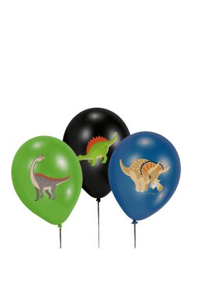 6 Latexballons Happy Dinosaur 28cm/11in 4C