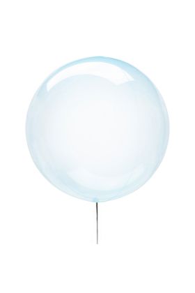 Durchsichtiger Crystal Ballon blau