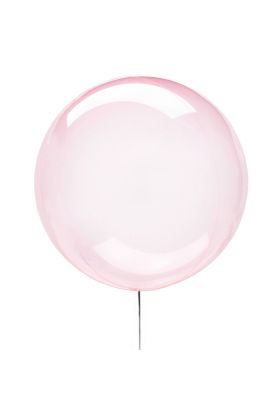 Durchsichtiger Crystal Ballon rosa