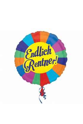 Folienballon 'Endlich Rentner'