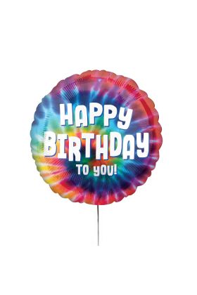 Folienballon 'Happy Birthday' Batik 