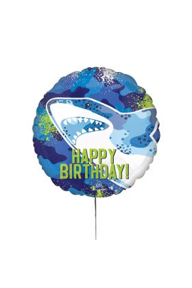 Folienballon 'Happy Birthday' Haie