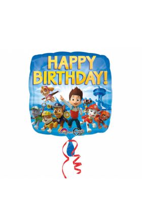 Ballon 'Happy Birthday' mit Paw Patrol Motiv