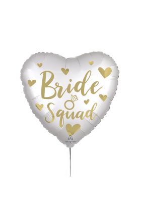 Standard Satin Bride Squad Folienballon S40 verpackt