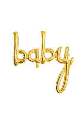 Folienballon 'Baby' in gold