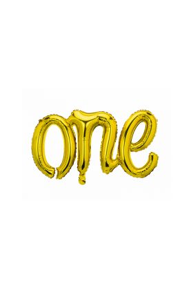 Folienballon 'One' in gold