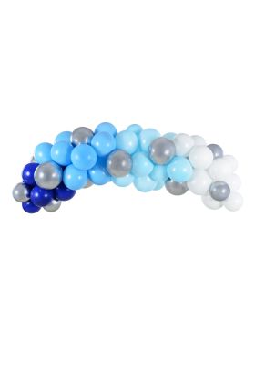 DIY Ballon Girlande in blau
